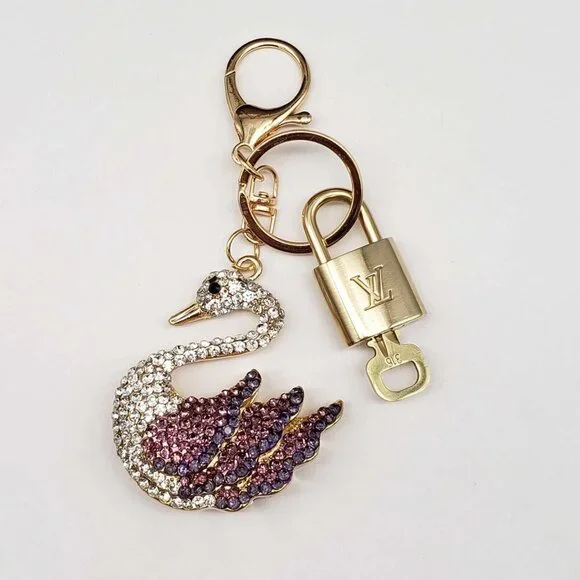 Louis Vuitton Lock & Key with unbranded Swan Bagcharm, Keycharm - Picture 1 of 7